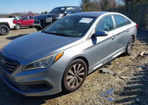 2015 Hyundai Sonata Sport из США, поврежденный, VIN 5NPE34AF8FH047859